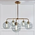 Radiant Glass 5-Light Chandelier 3D model small image 6