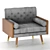 Elegant Eugene Club Chair 3D model small image 2