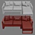 West Elm Portside Outdoor Chaise 3D model small image 5