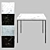 Regal Square Marble Dining Table 3D model small image 1