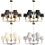 Elegant Laciness Chandelier Set 3D model small image 1