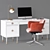 Stylish CB2 & Anthropologie Office Set 3D model small image 2