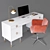 Stylish CB2 & Anthropologie Office Set 3D model small image 4