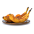 Fruitful Plate: Bananas & Oranges 3D model small image 9