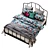 Sleek and Stylish: Ikea Sagstua Bed 3D model small image 2