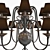 Elegant Bronze Chandelier: La Chapelle 3D model small image 2