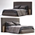 Bonaldo Tonight Double Bed 3D model small image 1