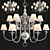 Elegant Eichholtz La Chapelle Silver Chandelier 3D model small image 4