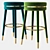 Elegant Parisian Bar Stool 3D model small image 1