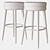 Elegant Parisian Bar Stool 3D model small image 3