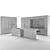 Modern Geometry Kitchen Set 3D model small image 8