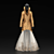 Elegant Alexander McQueen Dress Set 3D model small image 1