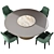 Artistic Oasis: Turner Round & Musa Armchair 3D model small image 2