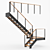 Industrial Loft Staircase 3D model small image 2