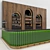 Emerald Ceramic Tiles Bar Set 3D model small image 3