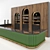 Emerald Ceramic Tiles Bar Set 3D model small image 4