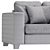 Modern Gray Sofa MT 3D model small image 5