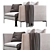 Contemporary Charles Sofa 3D model small image 2