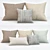 Modern Pillow Set: Perfect for Contemporary Interiors 3D model small image 1