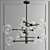 Antique Brass Chandelier - Elegant Illumination for your Space 3D model small image 6