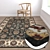 Elegant Carpet Set: High-Quality Textures  3D model small image 5