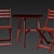 ASKHOLMEN Garden Furniture Set 3D model small image 2