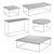 Classic Design Coffee Tables 3D model small image 2