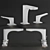 Gessi Rilievo Chrome Bathroom Accessories 3D model small image 3