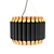 Delightfull Galliano Black Suspension Light 3D model small image 1