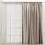 Refined Textured Curtain 3D model small image 1