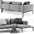 Flexform Lifesteel: Premium Sectional Sofa 3D model small image 2