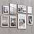 Modern Interior Picture Frames Set 3D model small image 2