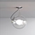 Elegant Glass Bubble Pendant Lamps 3D model small image 2