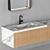 Sleek Modern Bathroom Set 3D model small image 2