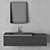 Sleek Modern Bathroom Set 3D model small image 3