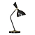 Minimalistic Black Metal Table Lamp 3D model small image 1