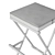 Sleek Olivier Barstool: Cushioned Leather Seat 3D model small image 5