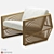 Hunt Scarab Lounge: Sleek Comfort 3D model small image 1