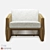 Hunt Scarab Lounge: Sleek Comfort 3D model small image 2