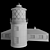 Sent-Bis Lighthouse: Elegant Maritime Beacon 3D model small image 2