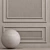 Silver Gray Decorative Plaster with Molding 3D model small image 2