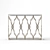 Mirrored Metal Console Table 3D model small image 4