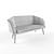 Modern 3D Couch: Multi/Sub-Object Material 3D model small image 5