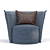 Kikko Jean: Stylish and Comfortable Armchair 3D model small image 1