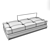 Corona Loft Daybed: Golden Metal Elegance 3D model small image 5