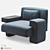 Modern Elegance: Studio Twentyseven Max Armchair 3D model small image 1