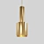 Alto Gold Modern Pendant Light 3D model small image 1