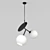 Cherry 44.1026: Elegant Art-Deco Pendant Light 3D model small image 1