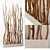 Branch Folding Screen Décor 3D model small image 2