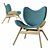 Scandi Shell Chair: Timeless Elegance 3D model small image 2